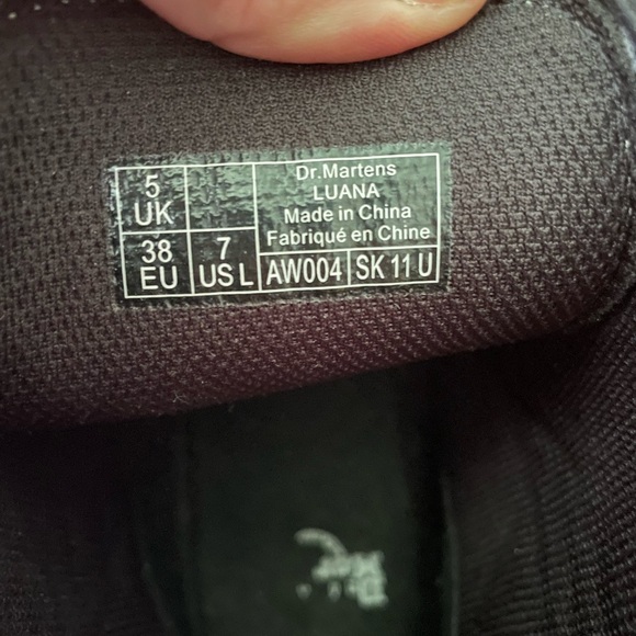 Dr Doc Martens LUANA White Air Wair Ankle Combat Boots Sz 38 7 Shoes - Picture 7 of 8